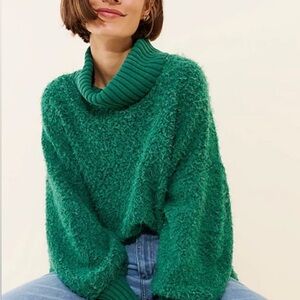 Free People Milo Sweater in Green